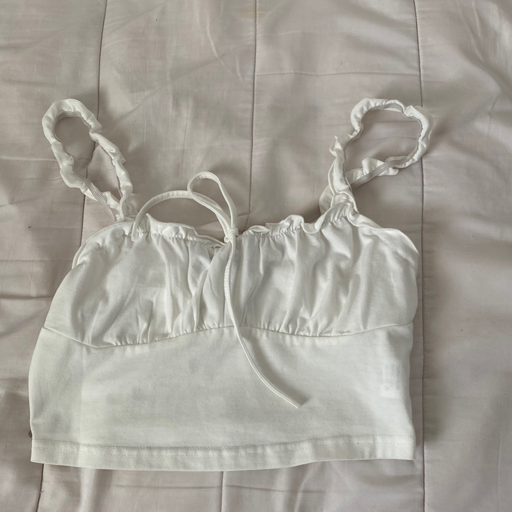 White crop top